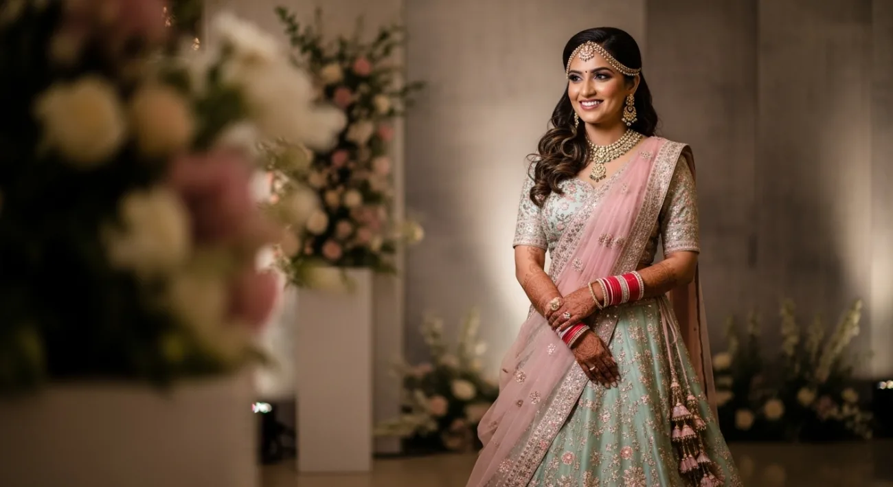 reception outfit ideas for brides renting lehengas