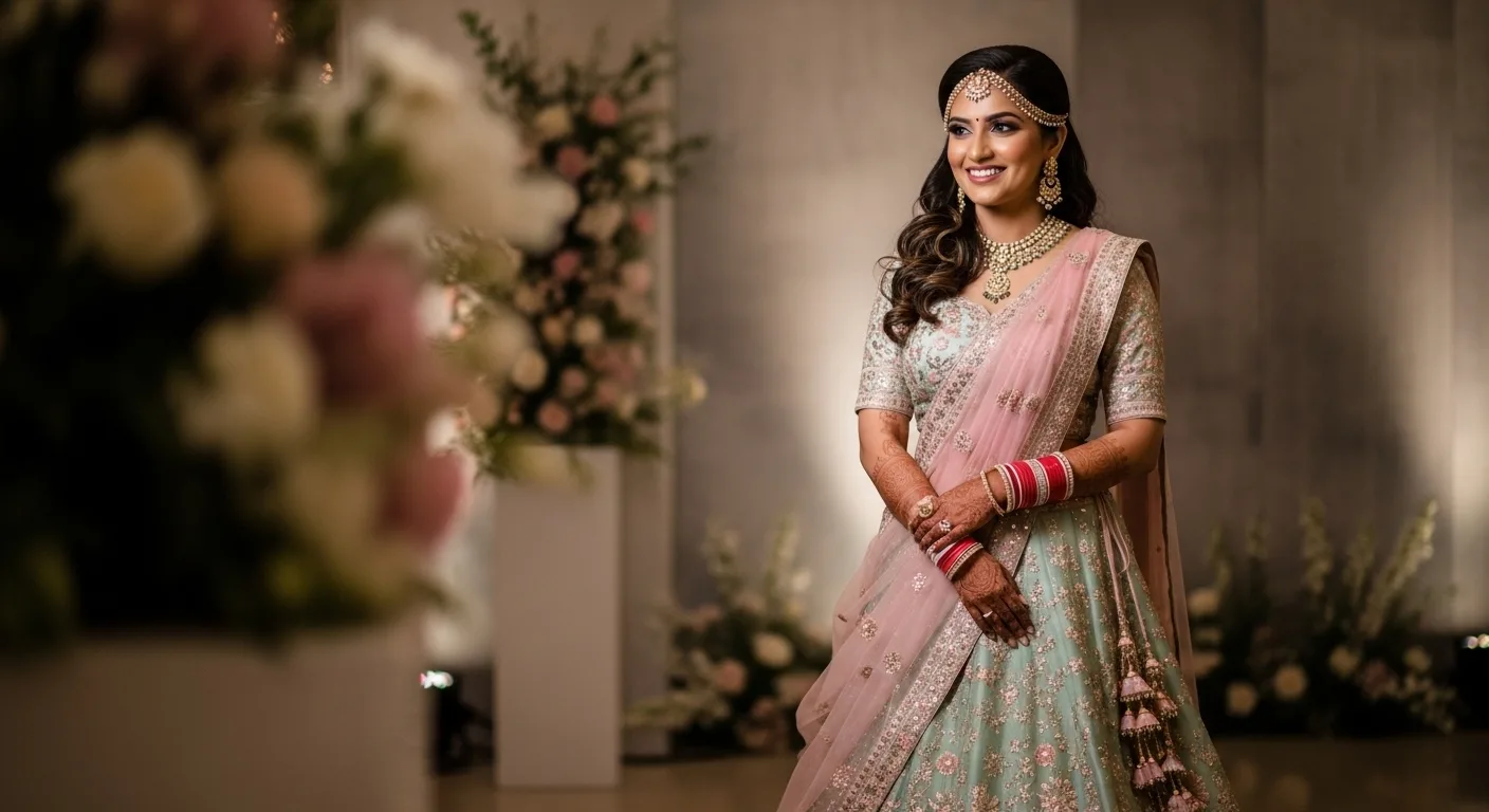 reception outfit ideas for brides renting lehengas