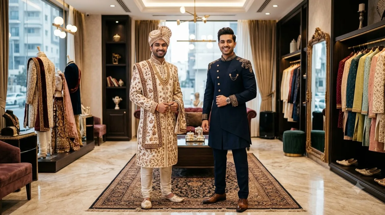 Indo-Western vs Traditional Sherwani