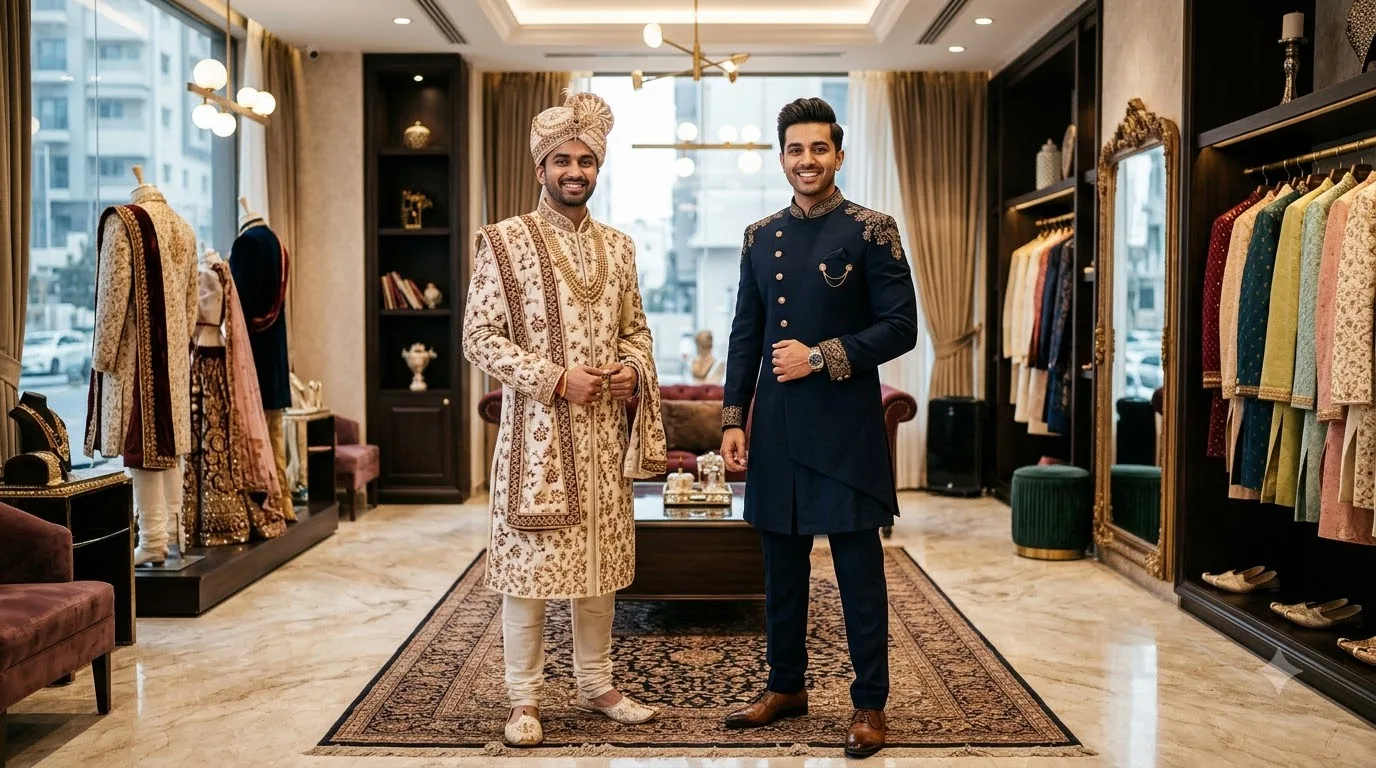 Indo-Western vs Traditional Sherwani